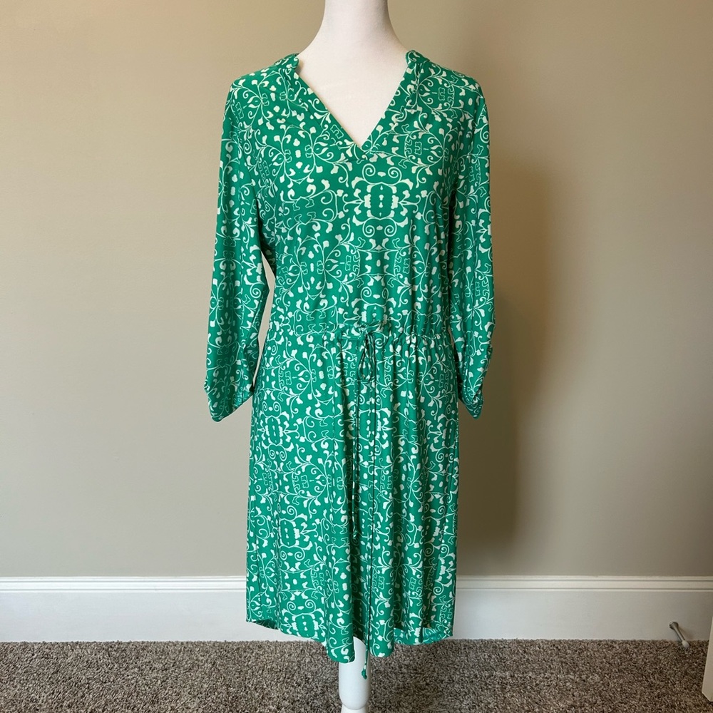 Green teeshirt dress. Size small